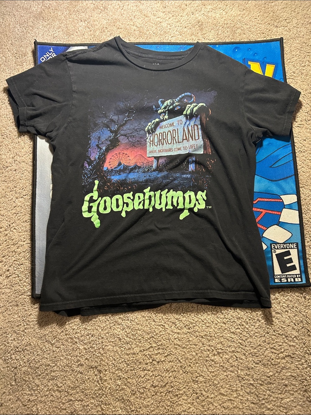 Goosebumps Black Graphic Tee - Horrorland Design